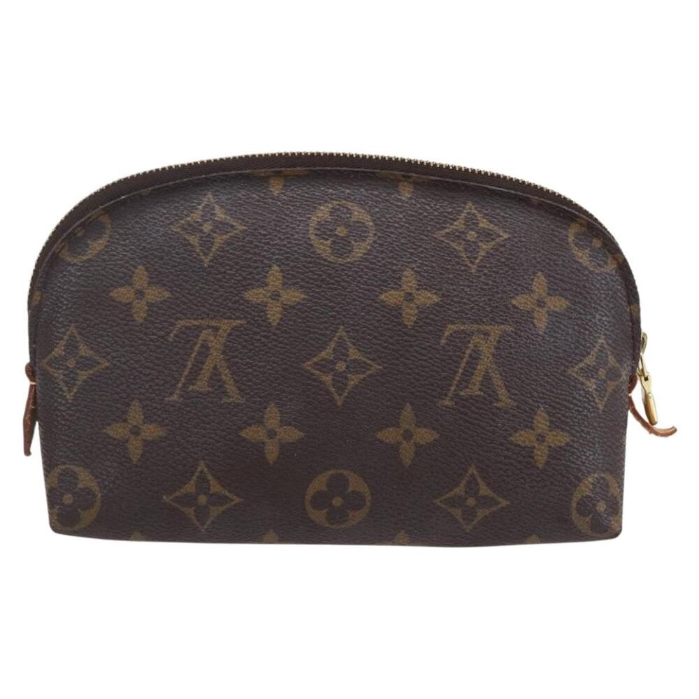 Louis Vuitton Monogram Pochette Cosmetic PM Pouch Brown